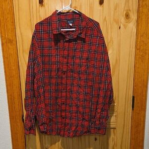 Place Vibrant Red and Black Checkered Shirt